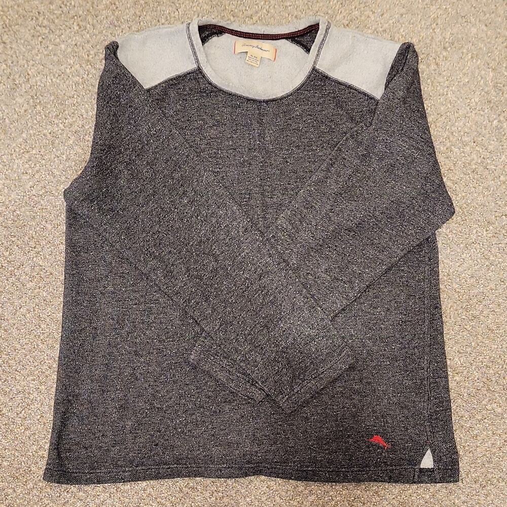 Tommy Bahama Men's Gray Crew Neck Pullover Sweater Cotton Polyester XL